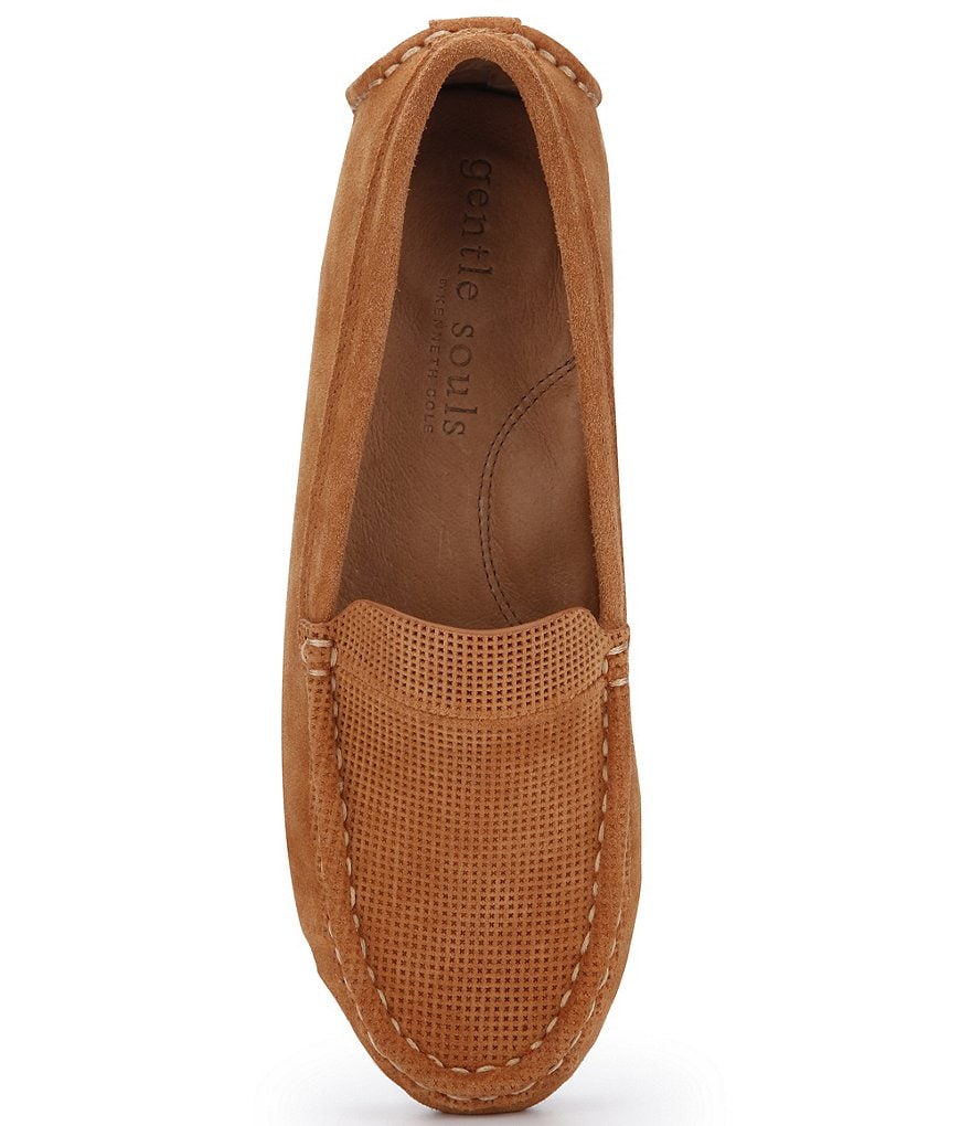Gentle Souls Mina Driver Suede Slip-On Moccasins