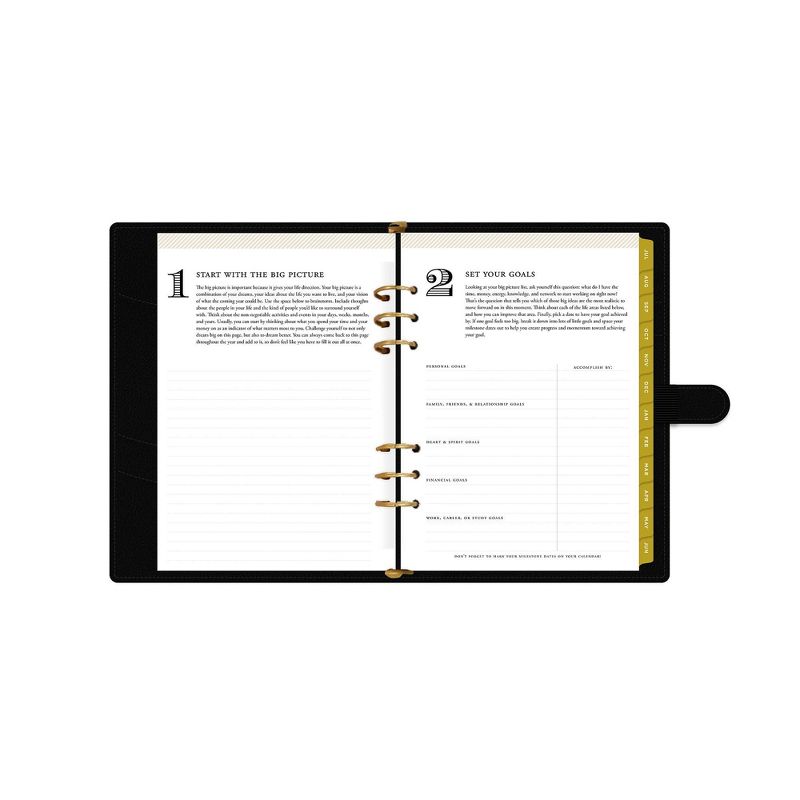 2021-22 Academic Planner 5" x 8" 6 Ring Weekly/Monthly Black - Day Designer