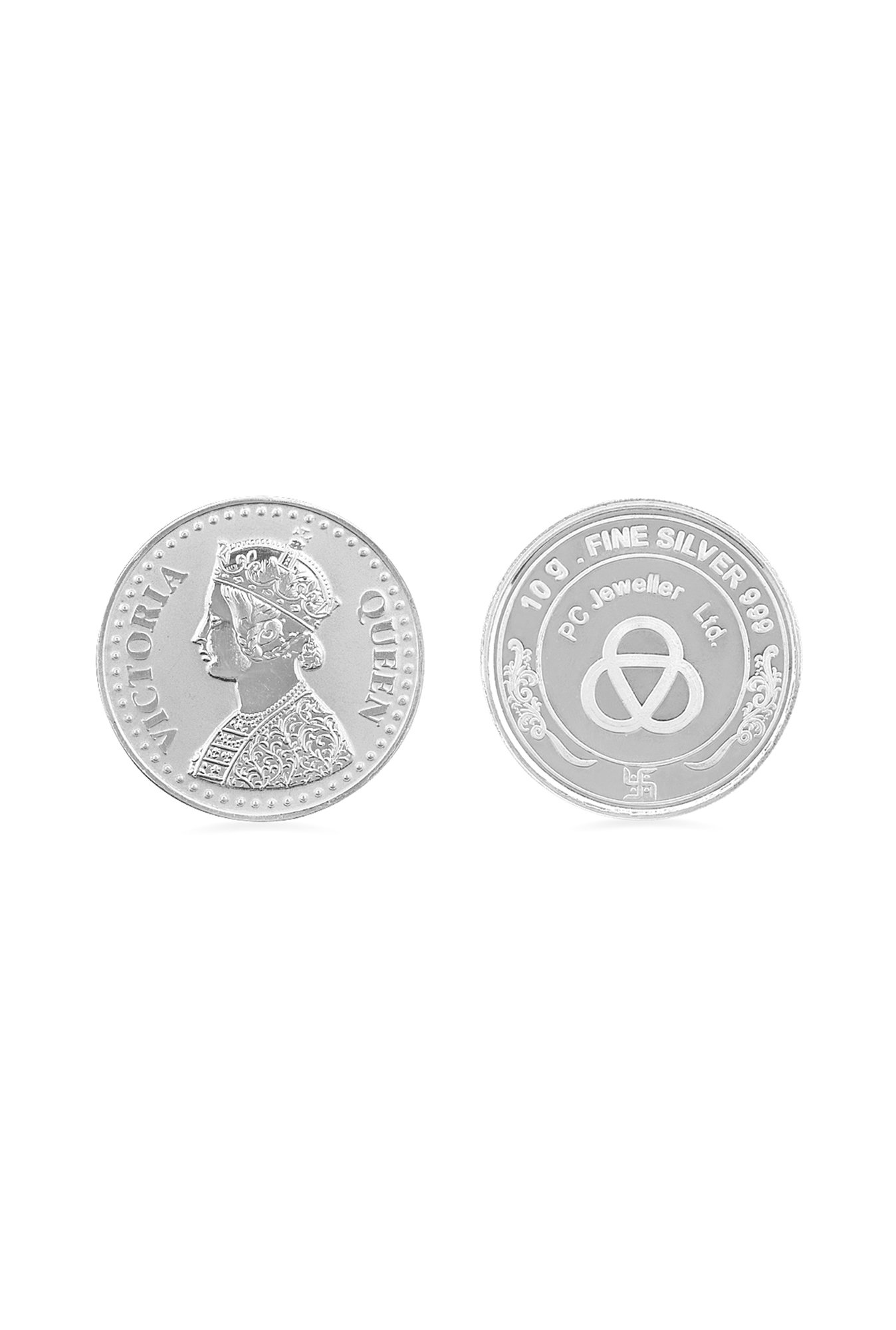 PC Jeweller Queen Victoria 999 10gm Silver Coin