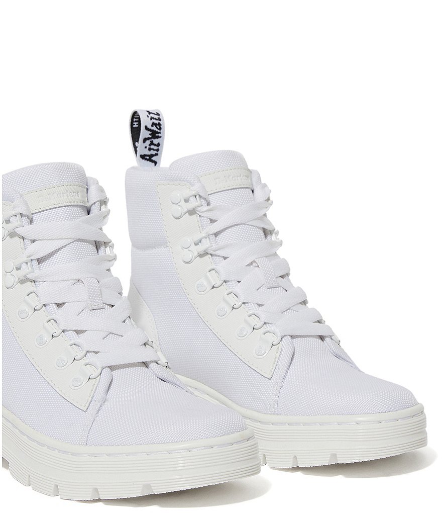 Dr. Martens Women's Combs Leather & Nylon Combat Boots