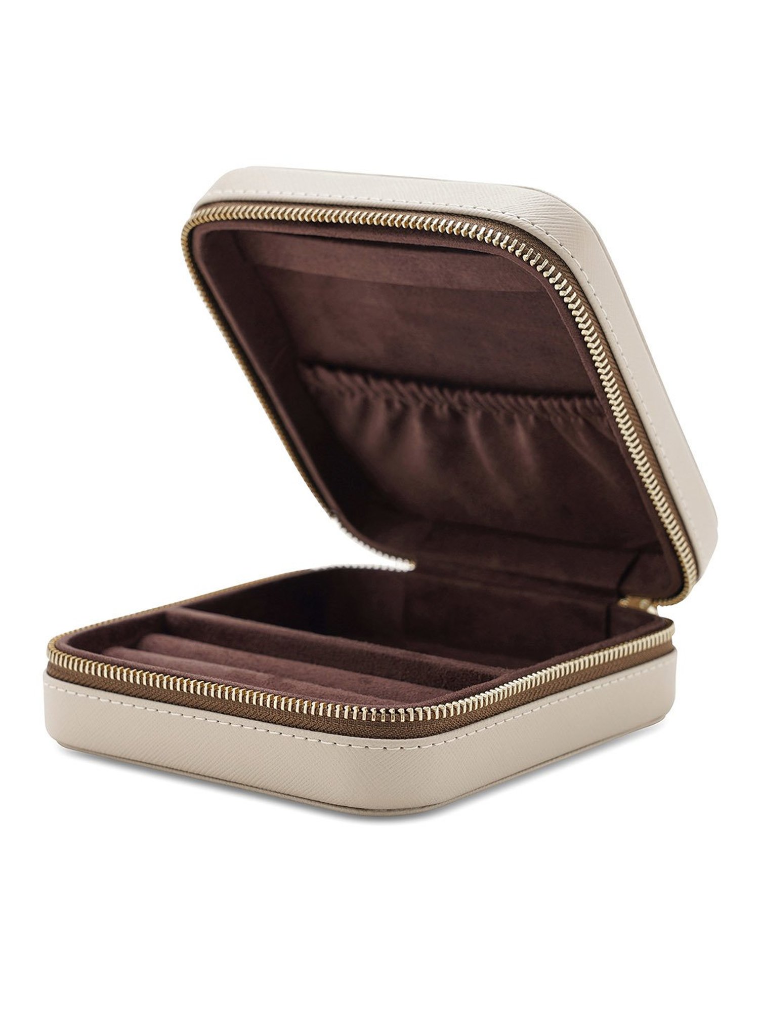 Pure Home and Living Beige Leather Solid Jewellery Organiser