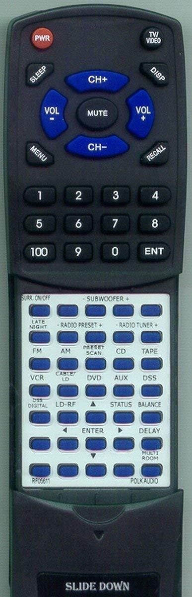 Replacement Remote Control for POLK DS1, RF05611, DR1, RMDS1, DS7200