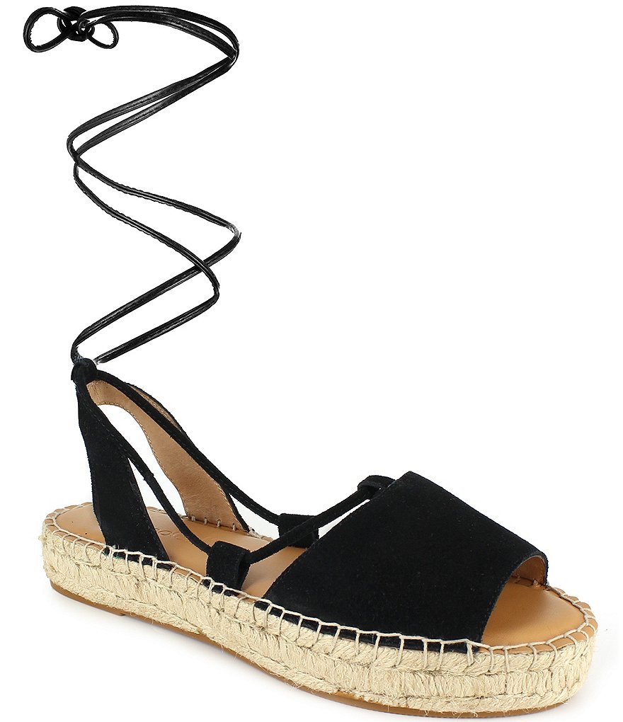 Splendid Meredith Suede Ankle Wrap Espadrille Sandals