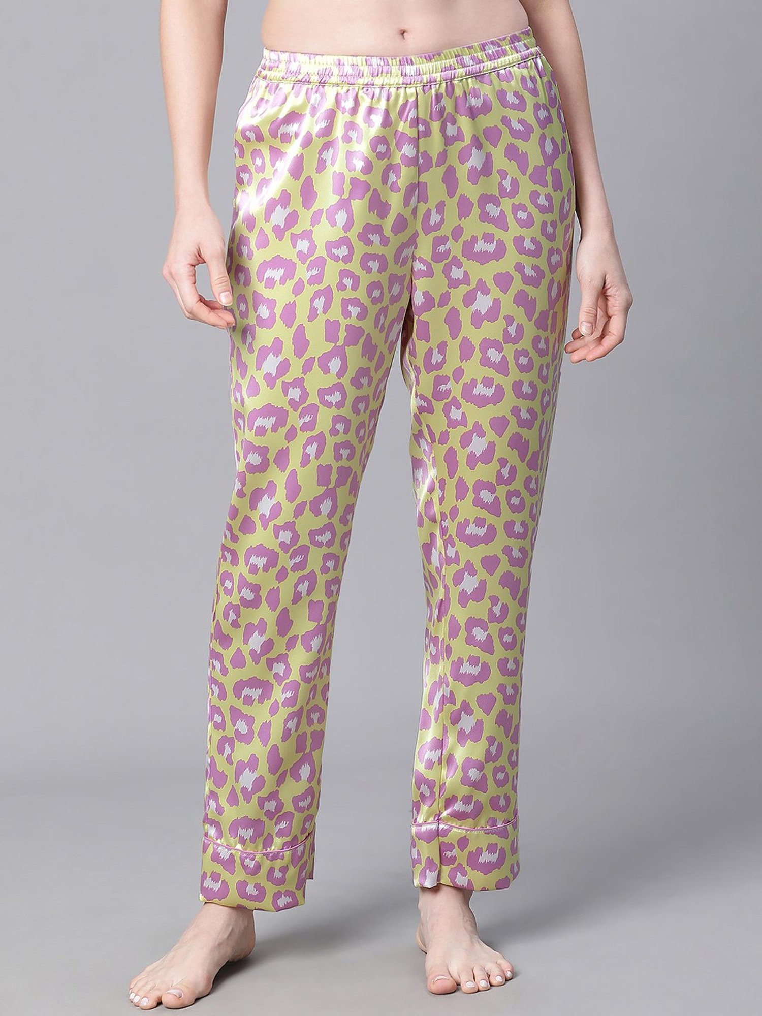 Oxolloxo Multicolor Satin Printed Pyjamas