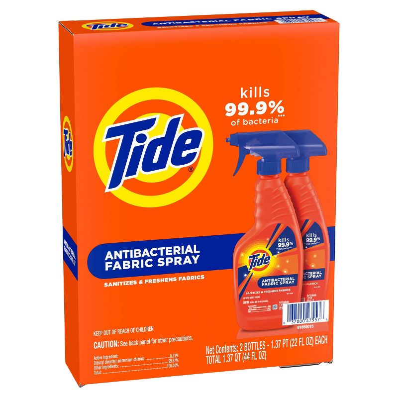 Tide Antibacterial Fabric Spray - 2pk/44 fl oz