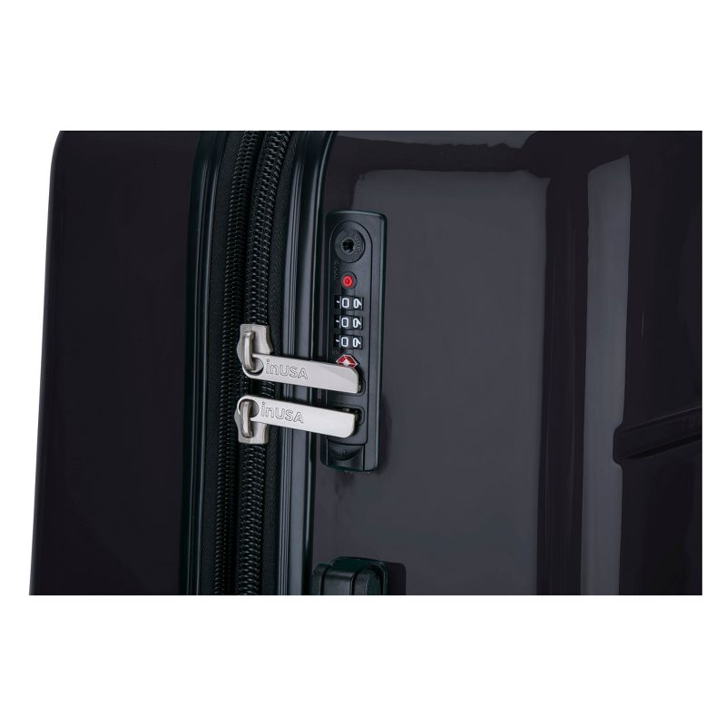 InUSA Avila 20" Hardside Spinner Suitcase - Black