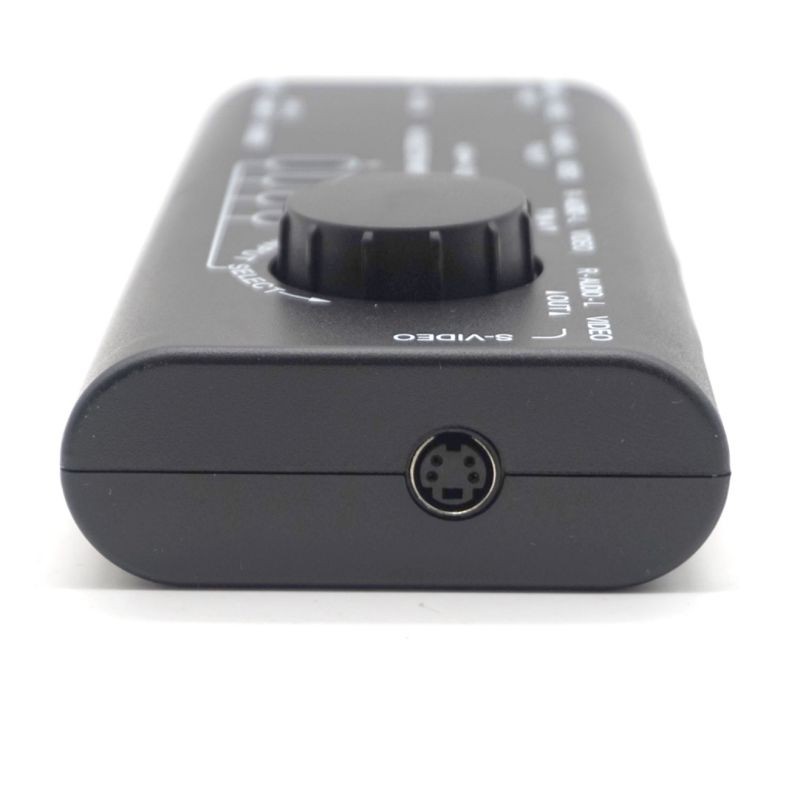 Plugadget AV Audio Video Signal Switcher 4 Input 1 Output Switch Video System