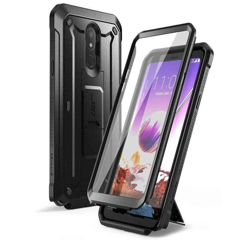 SupCase Unicorn Beetle Pro Series Case Designed for LG Stylo 5 (2019 Release), Full-Body Rugged Holster & Kickstand Case with Built-in Screen Protector(Black)