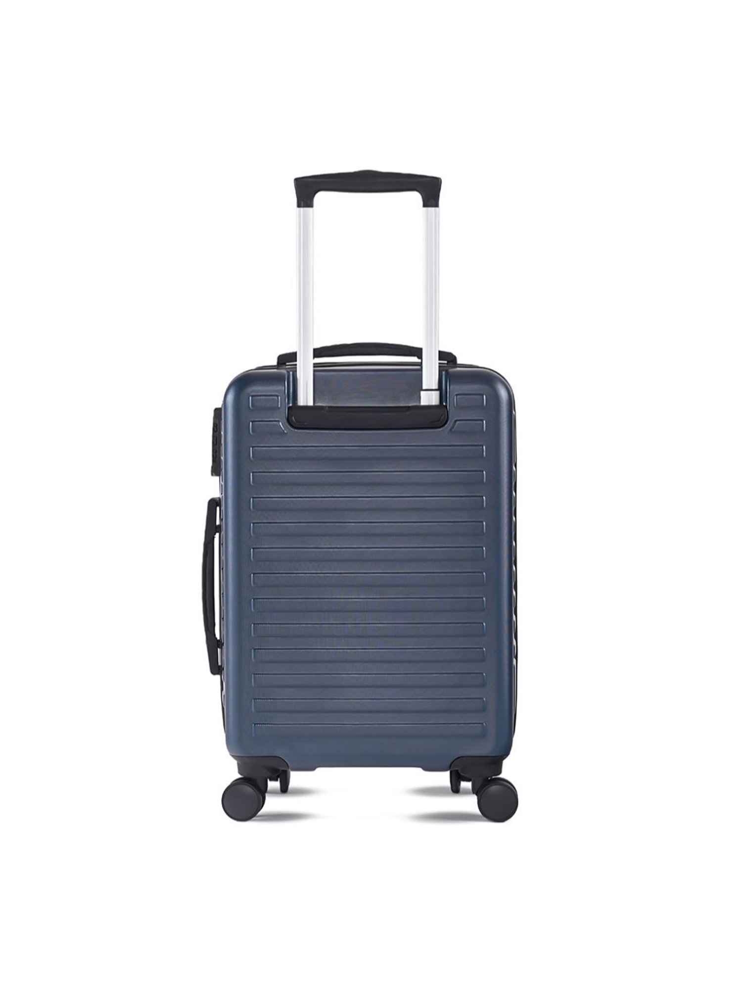 Assembly Blue Textured Trolley Bag Set of 3 - 20 inch, 24 inch & 28 inch