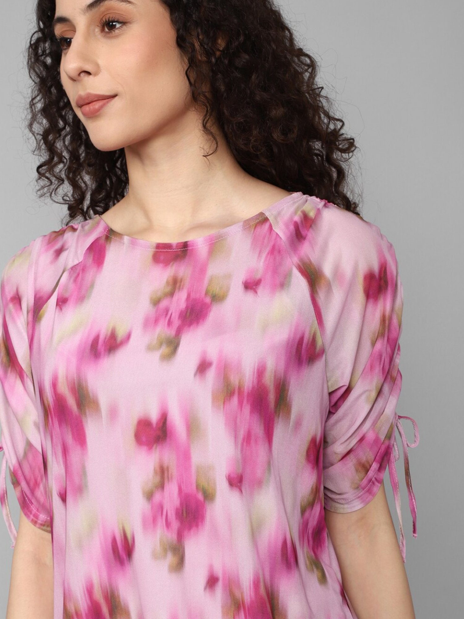 Allen Solly Pink Printed Top