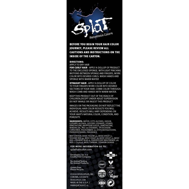 Splat 1 Wash Impulsive Indigo - 4 fl oz