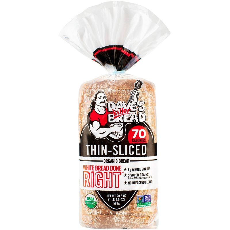Dave's Killer Bread Organic Thin Sliced White Sandwich Bread - 20.5oz