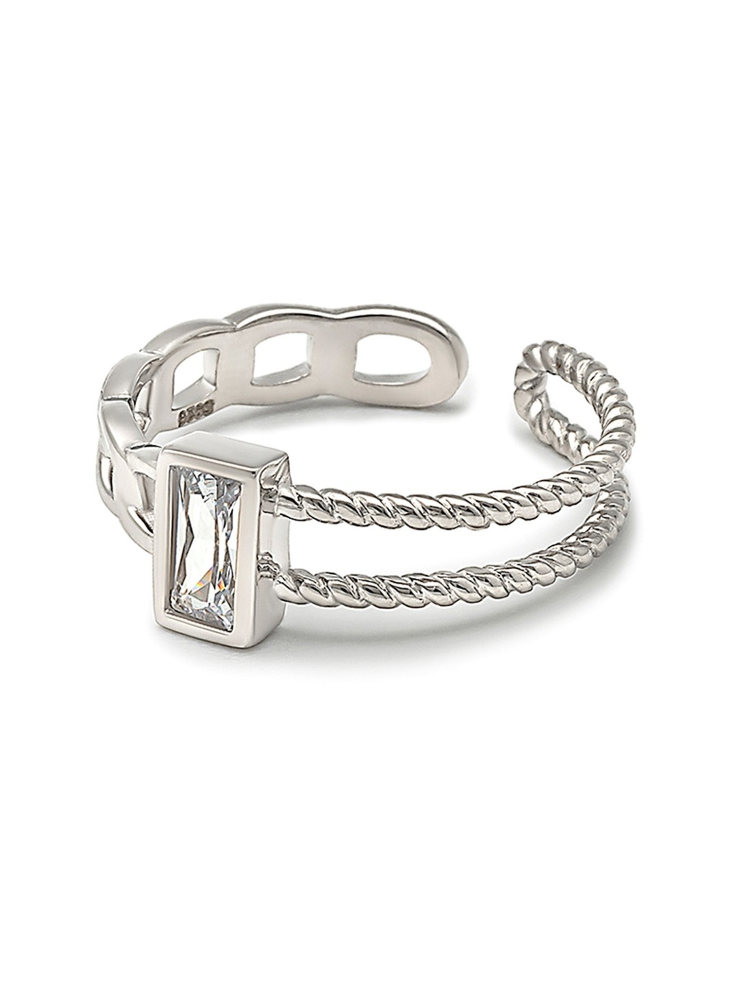 Silberry 92.5 Sterling Silver Eclipse Ring