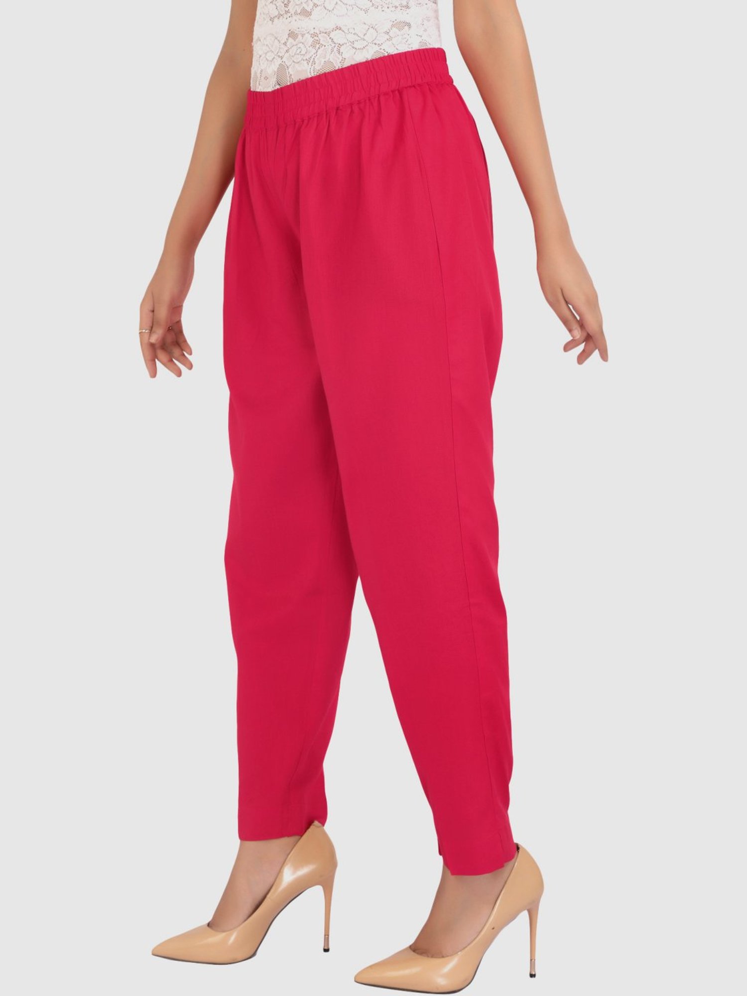 Cotton Culture Hot Pink Cotton Pants