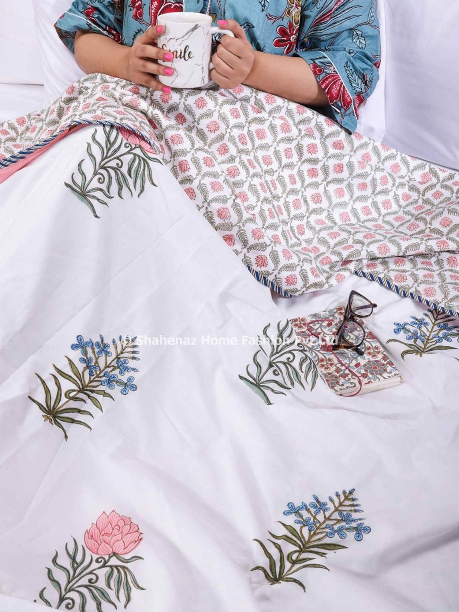 JaipurFabric Green Cotton 150 GSM Reversible Ac Dohar