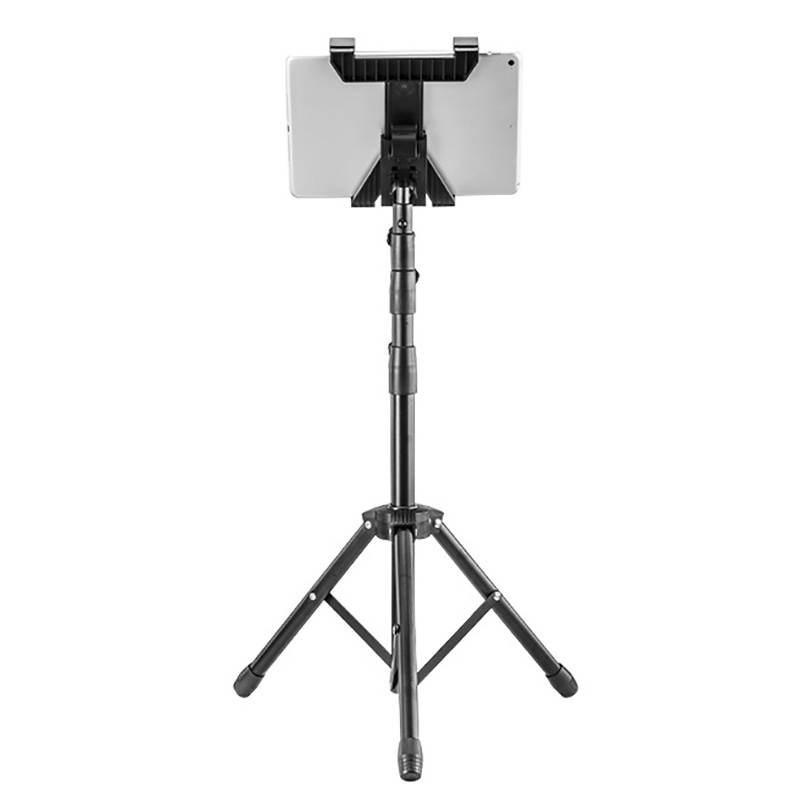 Universal Mobile Phone and Tablet Stand, Telescopic Folding Rotating Lazy Floor Triangle Stand