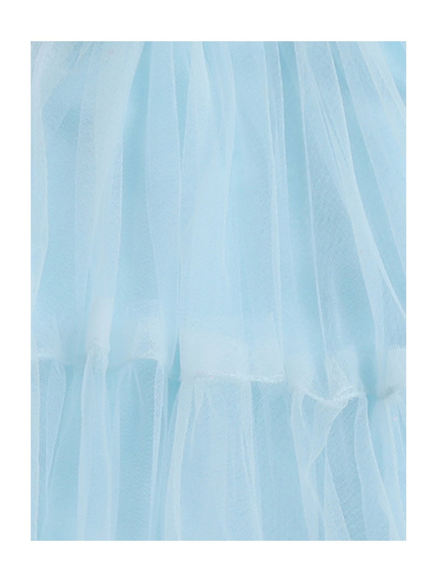 Many Frocks Kids Blue Solid Dress