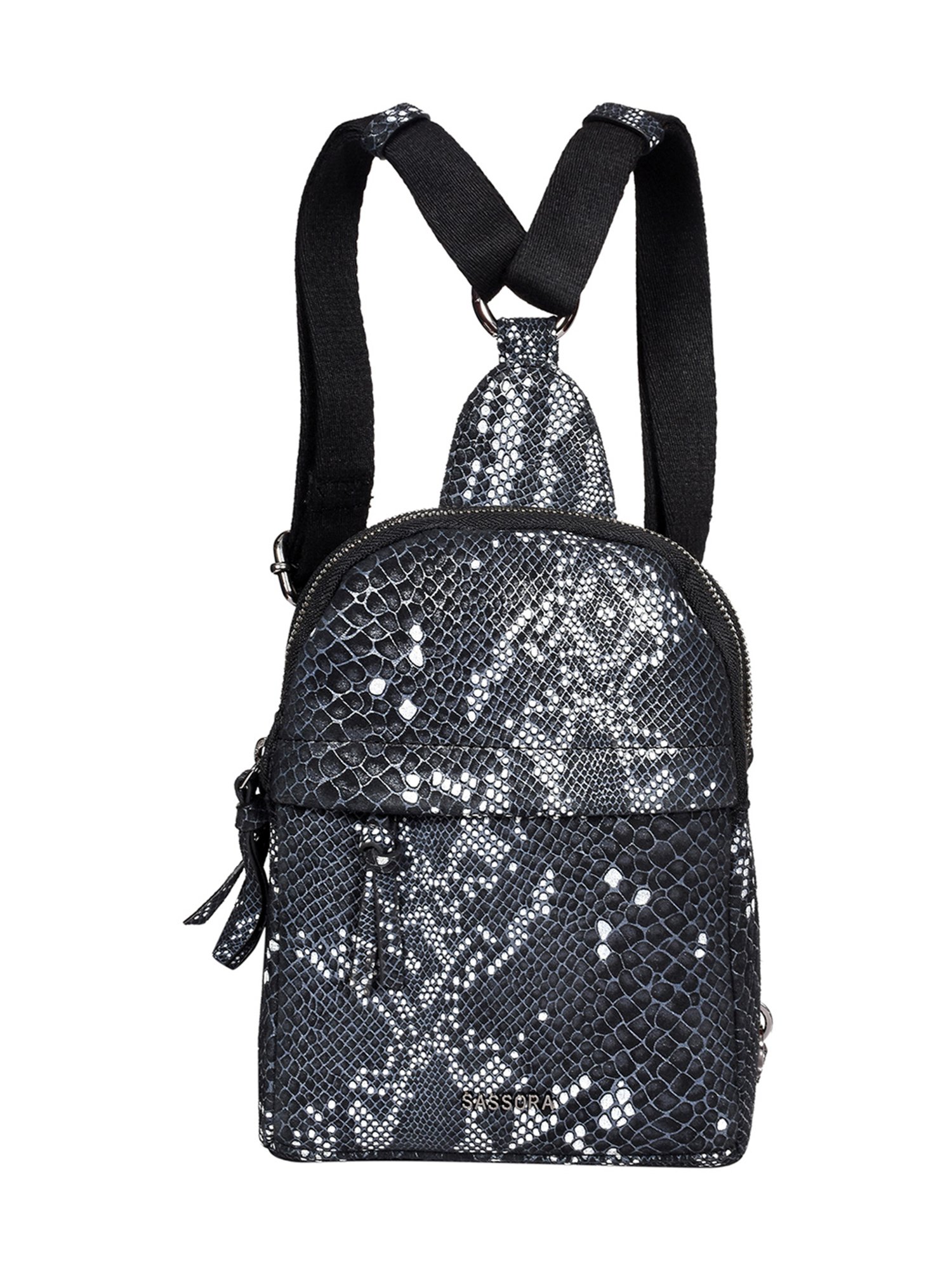 Tohl Fenwick Black Leather Medium Backpack