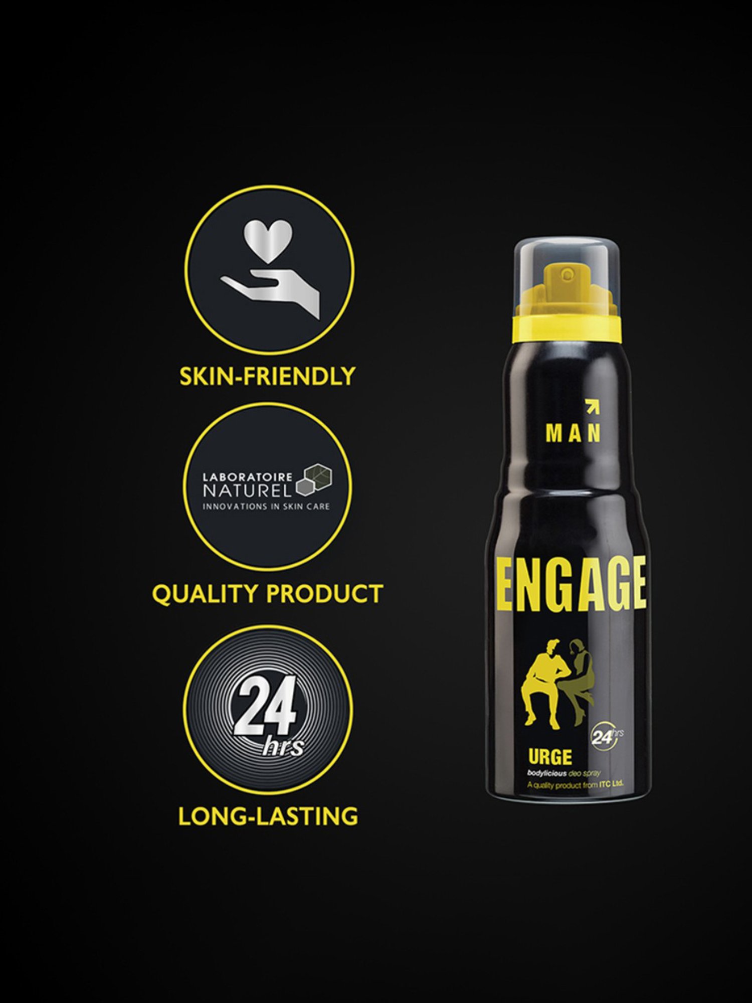 Engage Urge Deodorant for Men - 150 ml