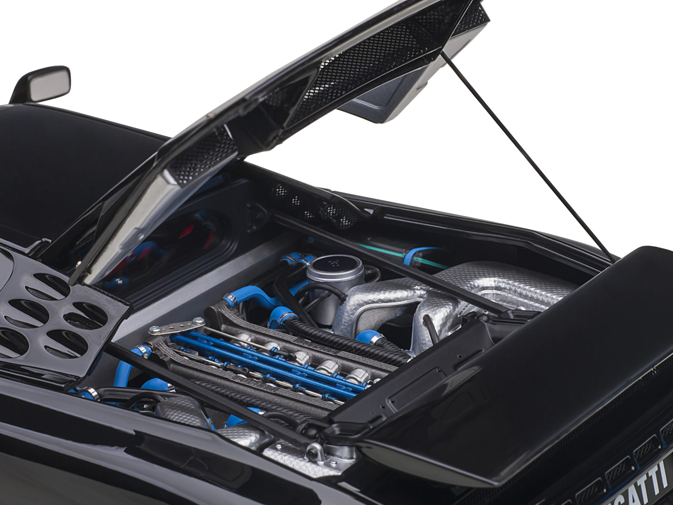 Bugatti Chiron Yellow and Black 1/24 Diecast Model Car by Maisto