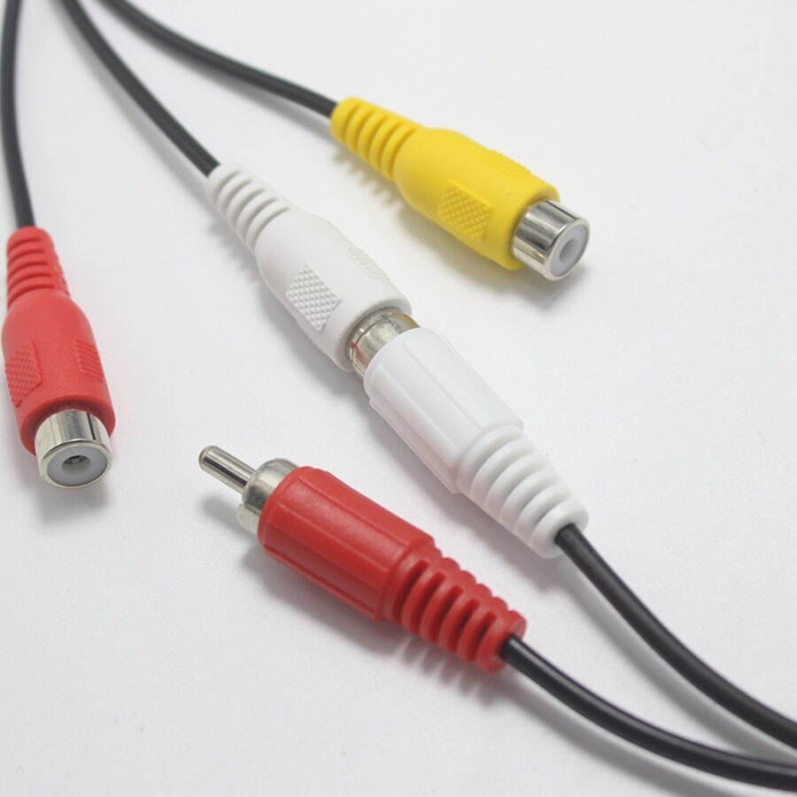 1pcs 2.5mm 4 Pole Male Plug to RCA Female AV Socket 2.5mm Stereo Music Audio Cable Cord AUX for Mp3 Pod TV 25cm