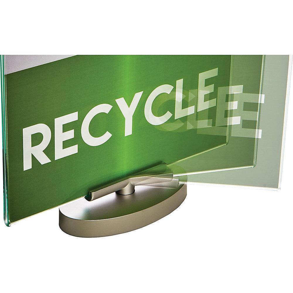 Deflect-o 691490 Sign Holder 7" x 5" - Plastic - 1 Each - Clear