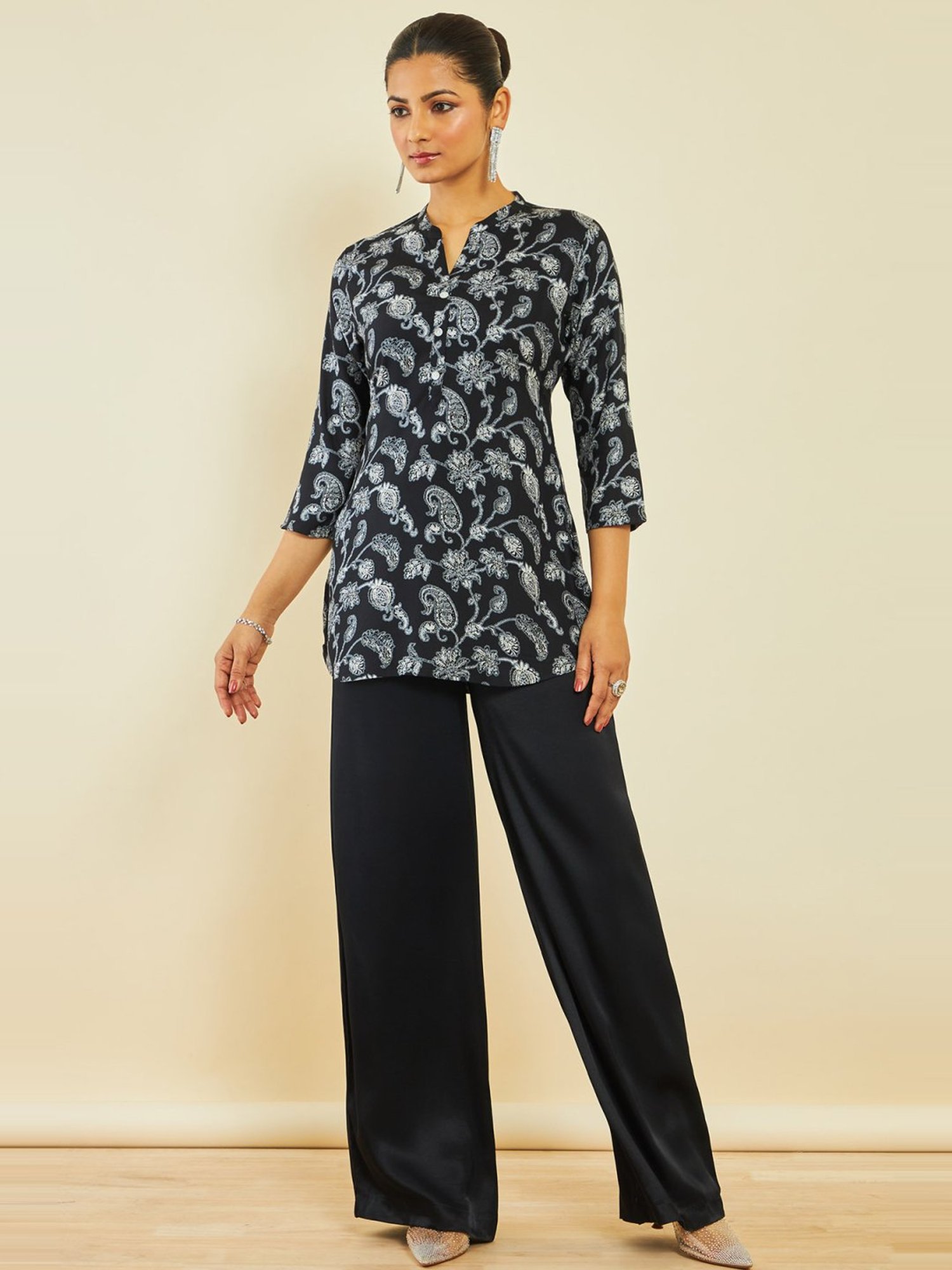 Soch Black Printed Tunic