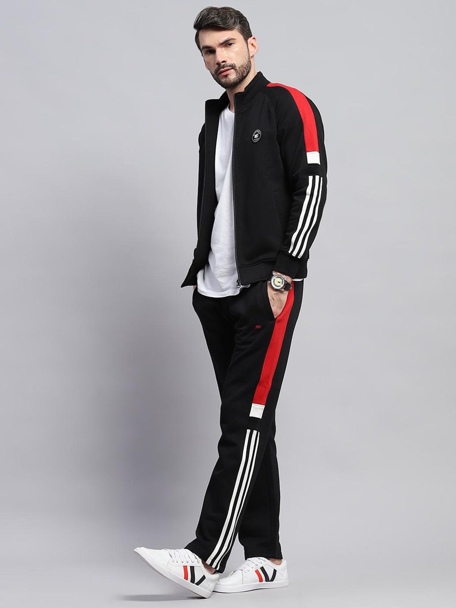 Vimal Jonney Light Mud Cotton Regular Fit Tracksuit