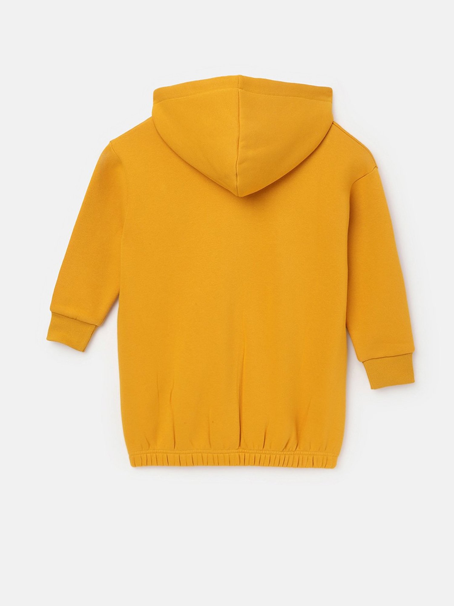 United Colors of Benetton Kids Mustard Solid Full Sleeves Sweatshirt