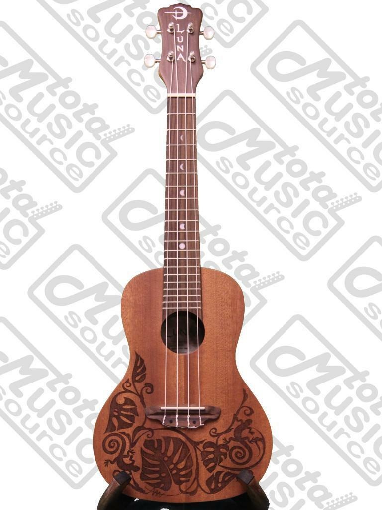 Luna Mahogany  Mo'o Concert Ukulele w/ Tuner & PC, UKE MO MAH PACK