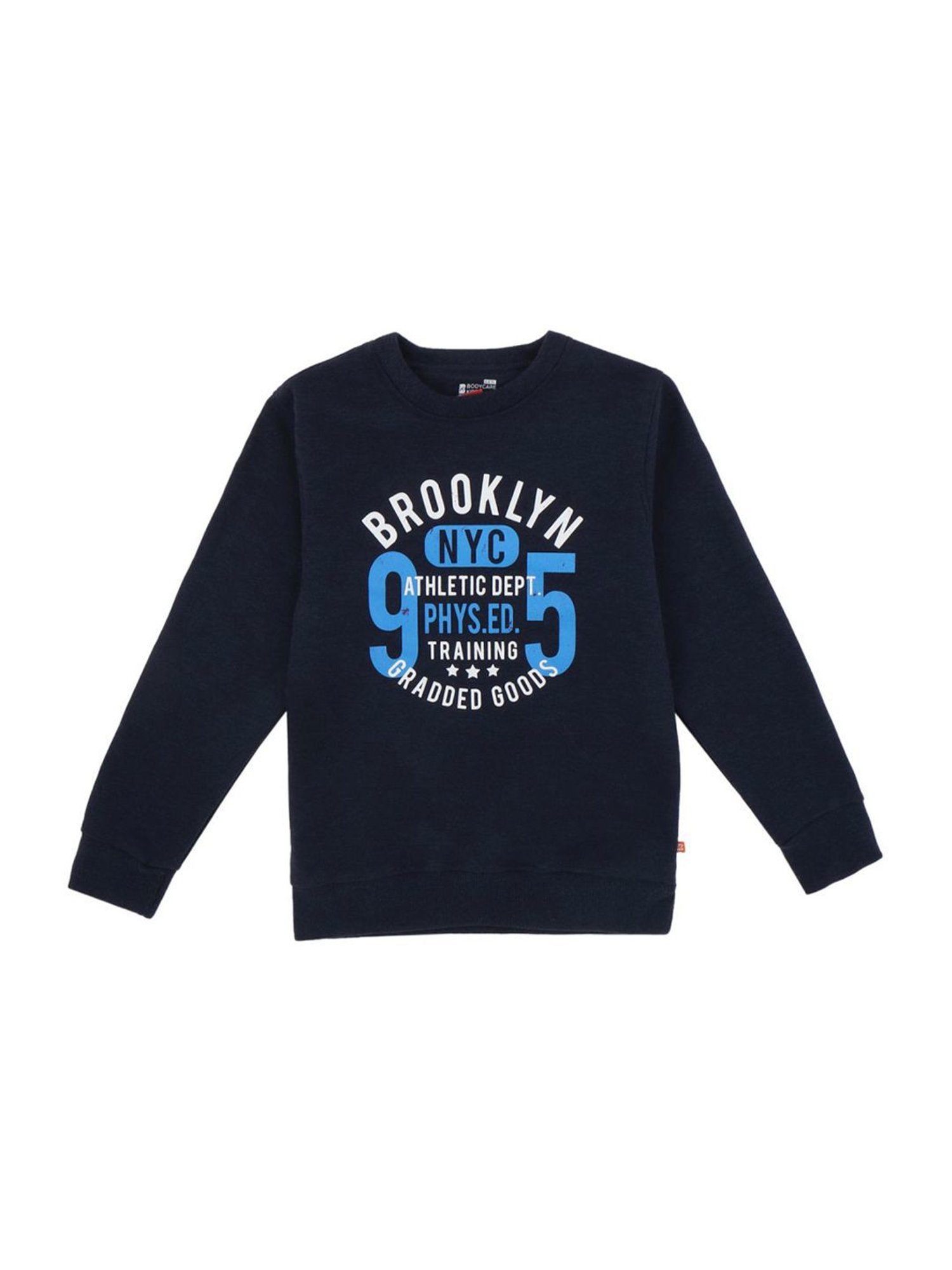 Proteens Kids Navy Cotton Printed Full Sleeves Sweatshirt
