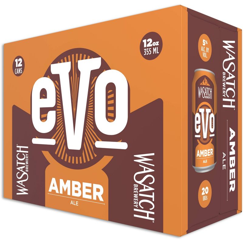 Wasatch Evo Amber Ale Beer - 12pk/12 fl oz Cans
