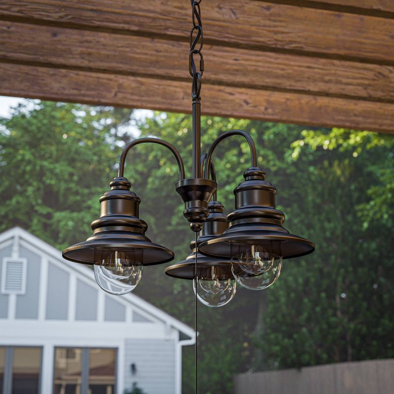 Bel Air Lighting Outdoor Hanging Pendant Black