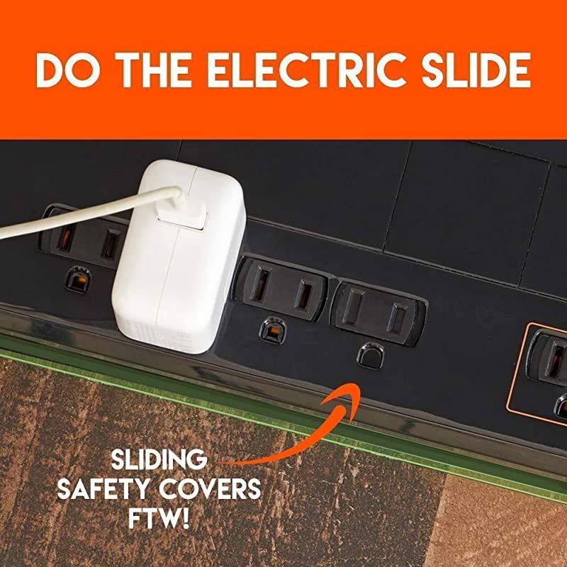 12 Outlet Surge Protector Power Strip With 3420J Of Surge Protection Ideal For Protecting Computer or Gaming Setups Includes 2 Pairs Of Coax Connectors amp Wall Mounting Slots