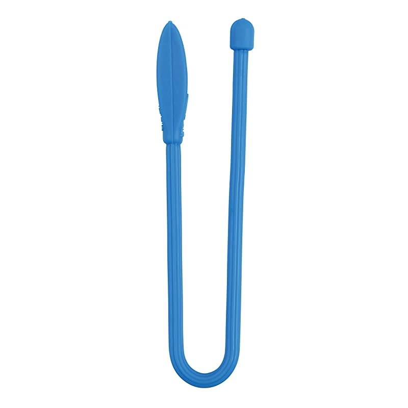 Ize Gear Tie Cordable The Orginal Reusable Rubber Twist Tie with StretchLoop for Cord Management + Storage 6Inch Bright Blue 2 Pack Made in The USA
