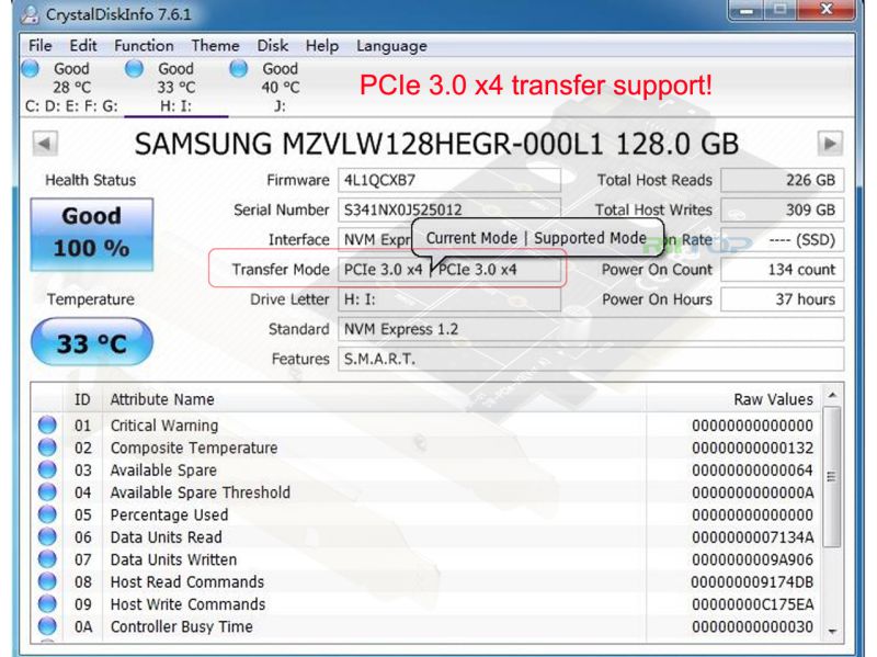 M.2 NGFF to Desktop PCIe x4 x8 x16 Adapter Card, RIITOP NVMe SATA Dual SSD PCI Express Adapter Card Support 110mm, 80mm, 60mm, 42mm, 30mm SSD