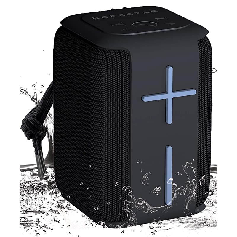 Bluetooth Speaker  Portable Bluetooth Speakers 50 with TWS Pairing for 360&deg; Louder Stereo Sound Builtin Mic Waterproof Portable Wireless Speaker for Shower Pool Party Travel Outdoors