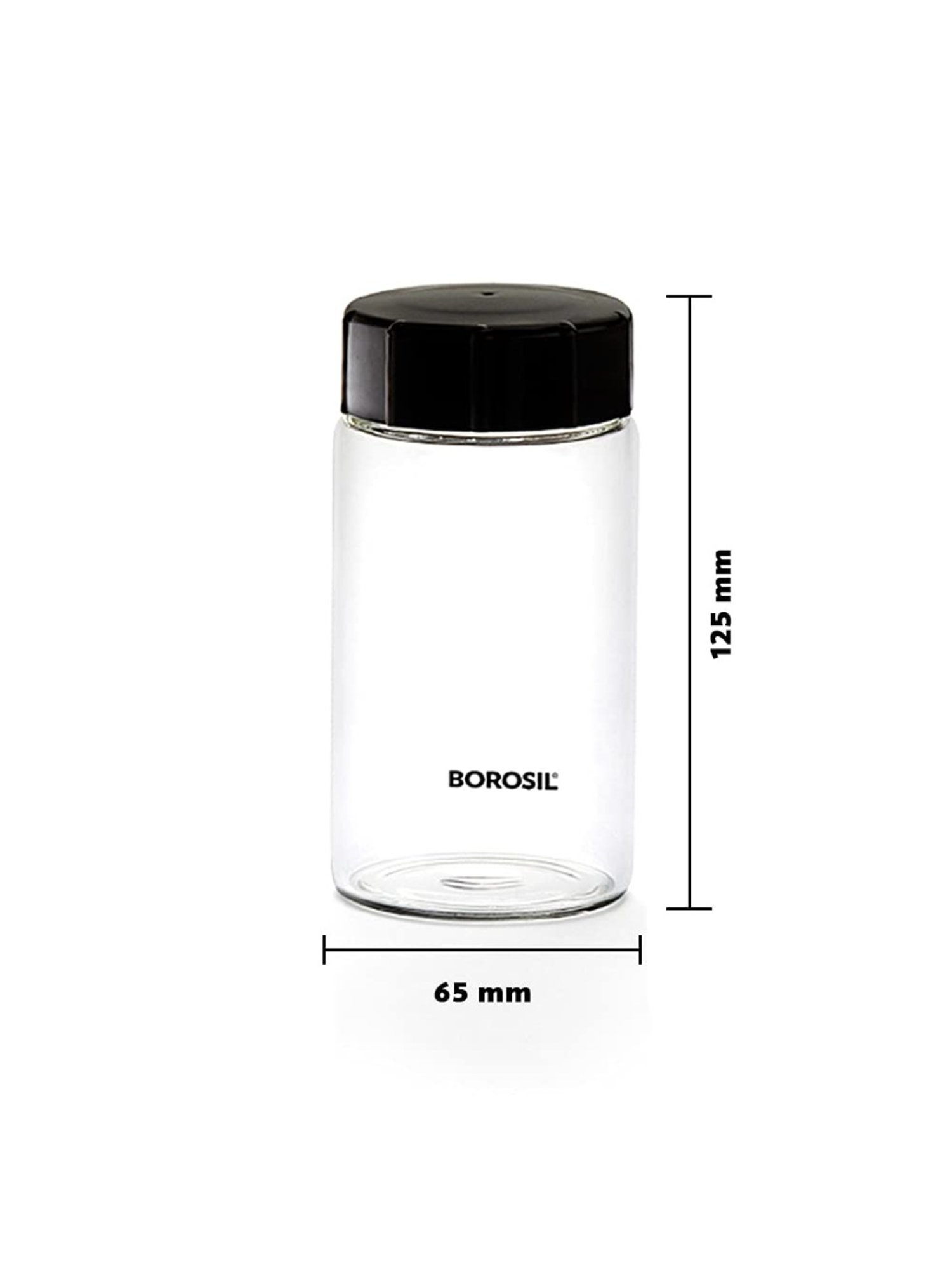 Borosil Transparent Glass Jar & Container (300ml)