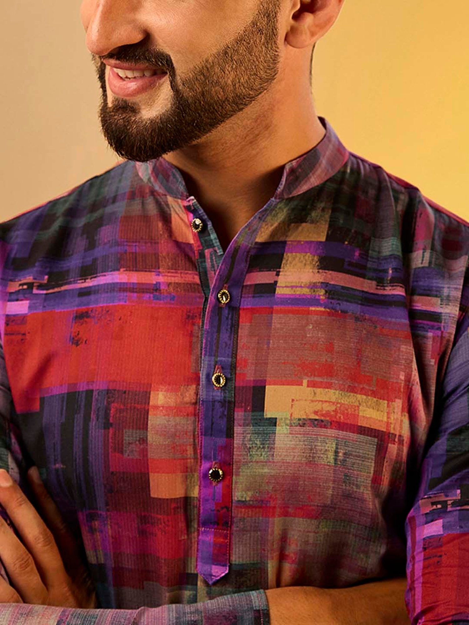 KISAH Multicolor Regular Fit Printed Kurta & Churidar Set