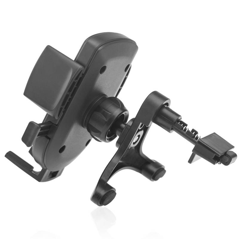 Intsupermai Cell Phone Air Vent Cradle Car Mount Holder Stand for 1.85-3.7inch Width Phone 360 Degree Rotation Black