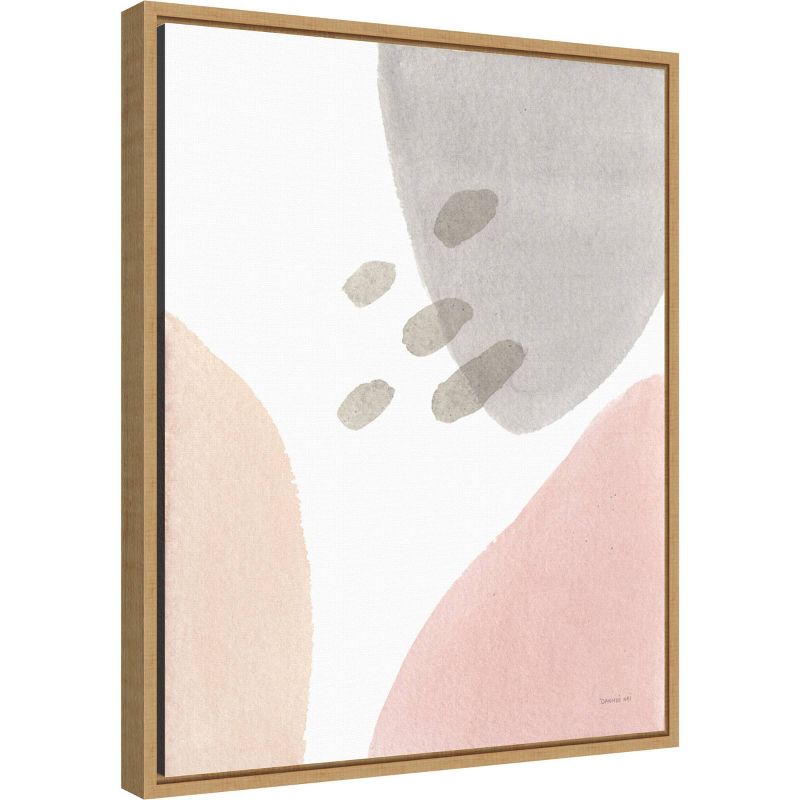 16" x 20" Abstract Pastel Tidepool I by Danhui Nai Framed Wall Canvas - Amanti Art