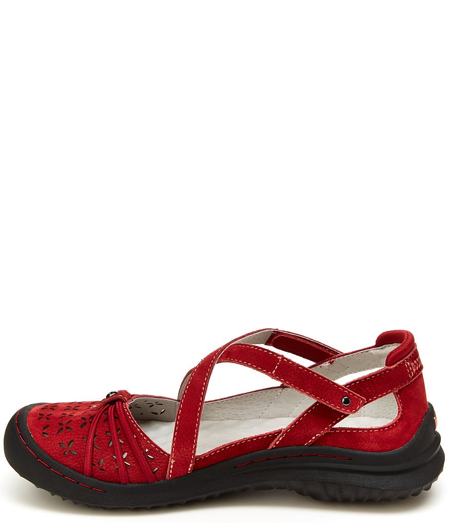 Jambu Pine Suede Cross Strap Mary Janes