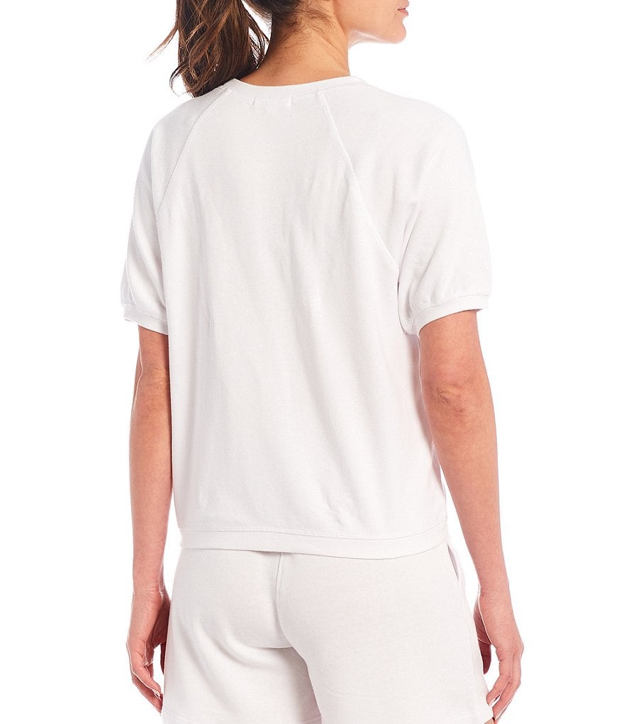 Karen Kane Short Sleeve Tie-Dye Hoodie