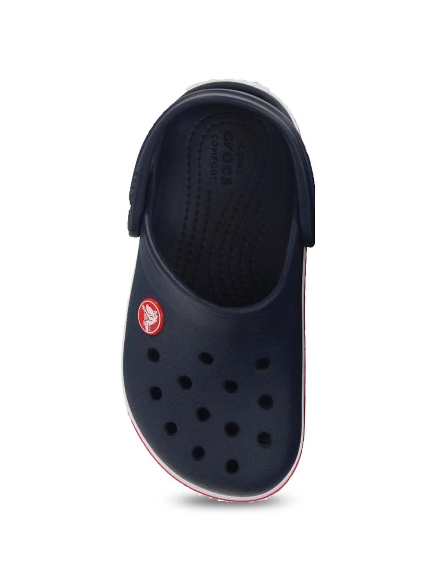 Crocs Kid's Crocband Navy Back Strap Clogs