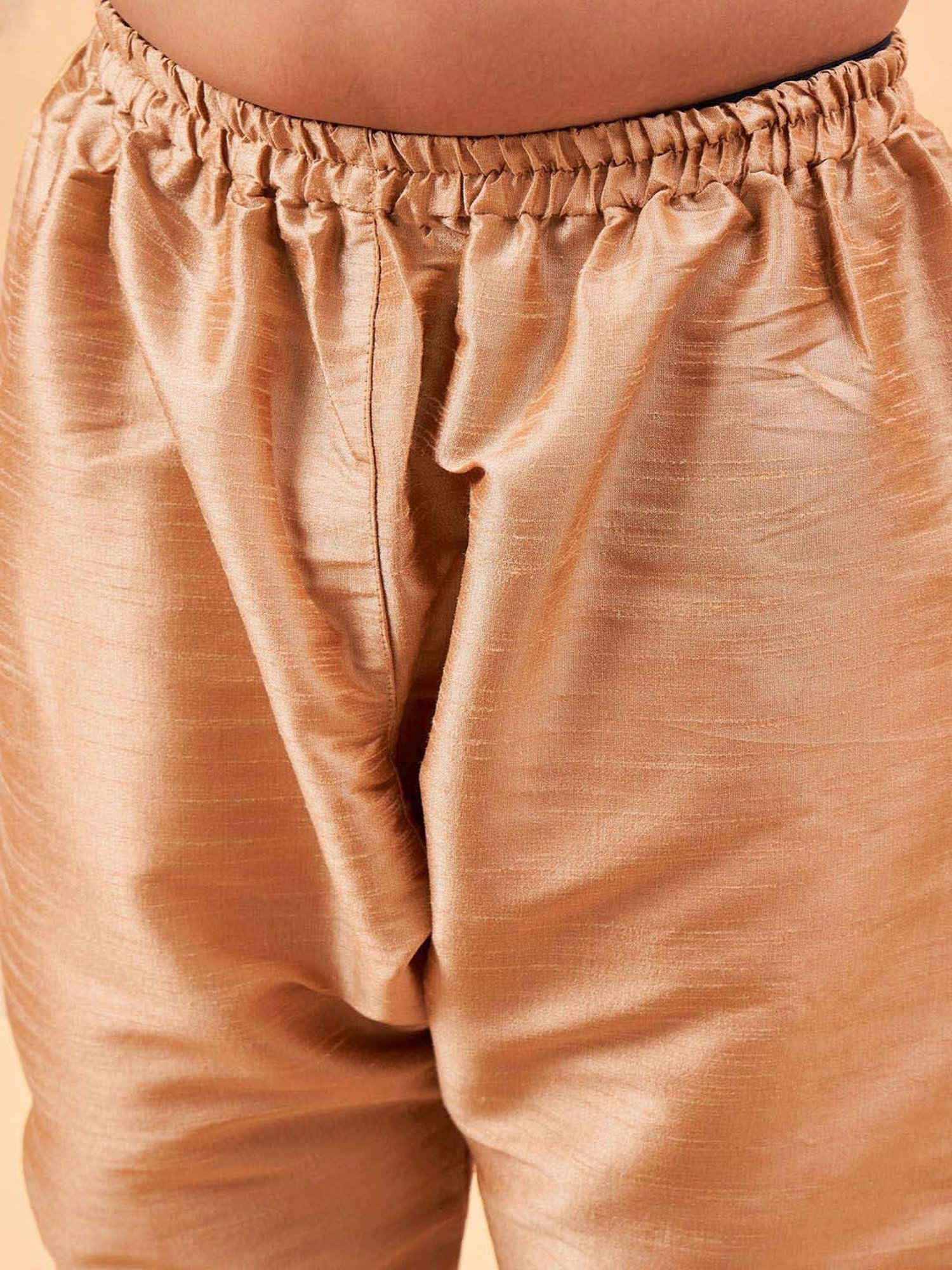 VASTRAMAY Kids Pink & White Floral Print Kurta Set