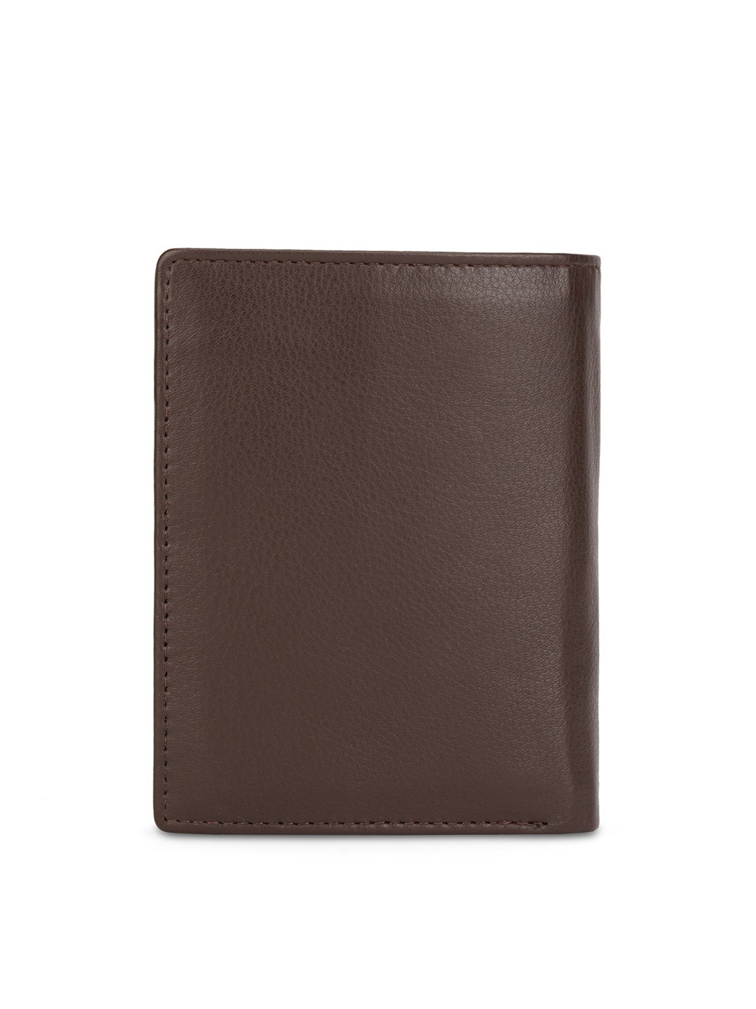 PERQUISITE Brown Casual Leather Bi-Fold Wallet for men