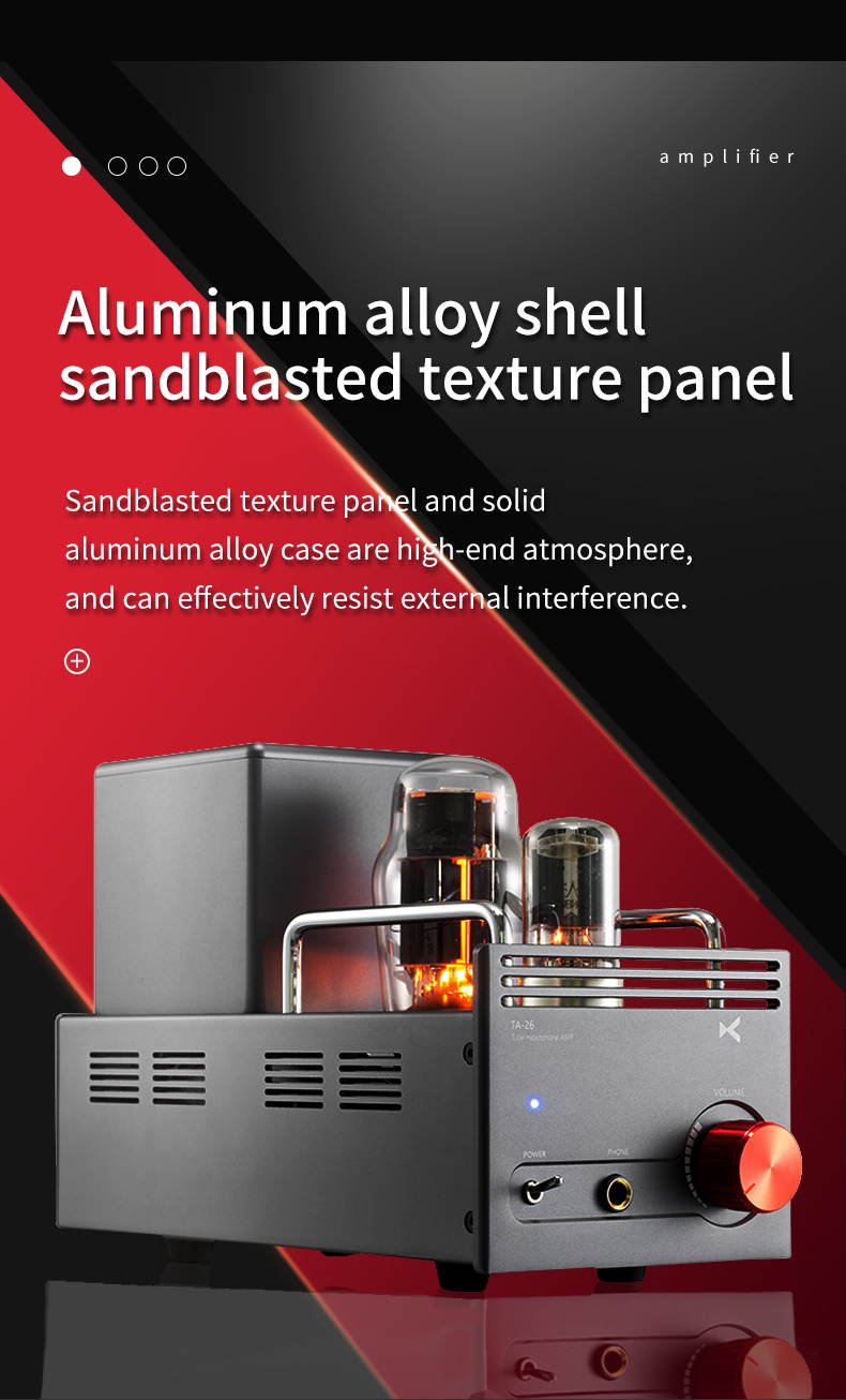 XDUOO TA-26 Headphone Amplifier 6N5P 6N8P Tube Gold-Plated RCA High Performance Line Out Pre-amp