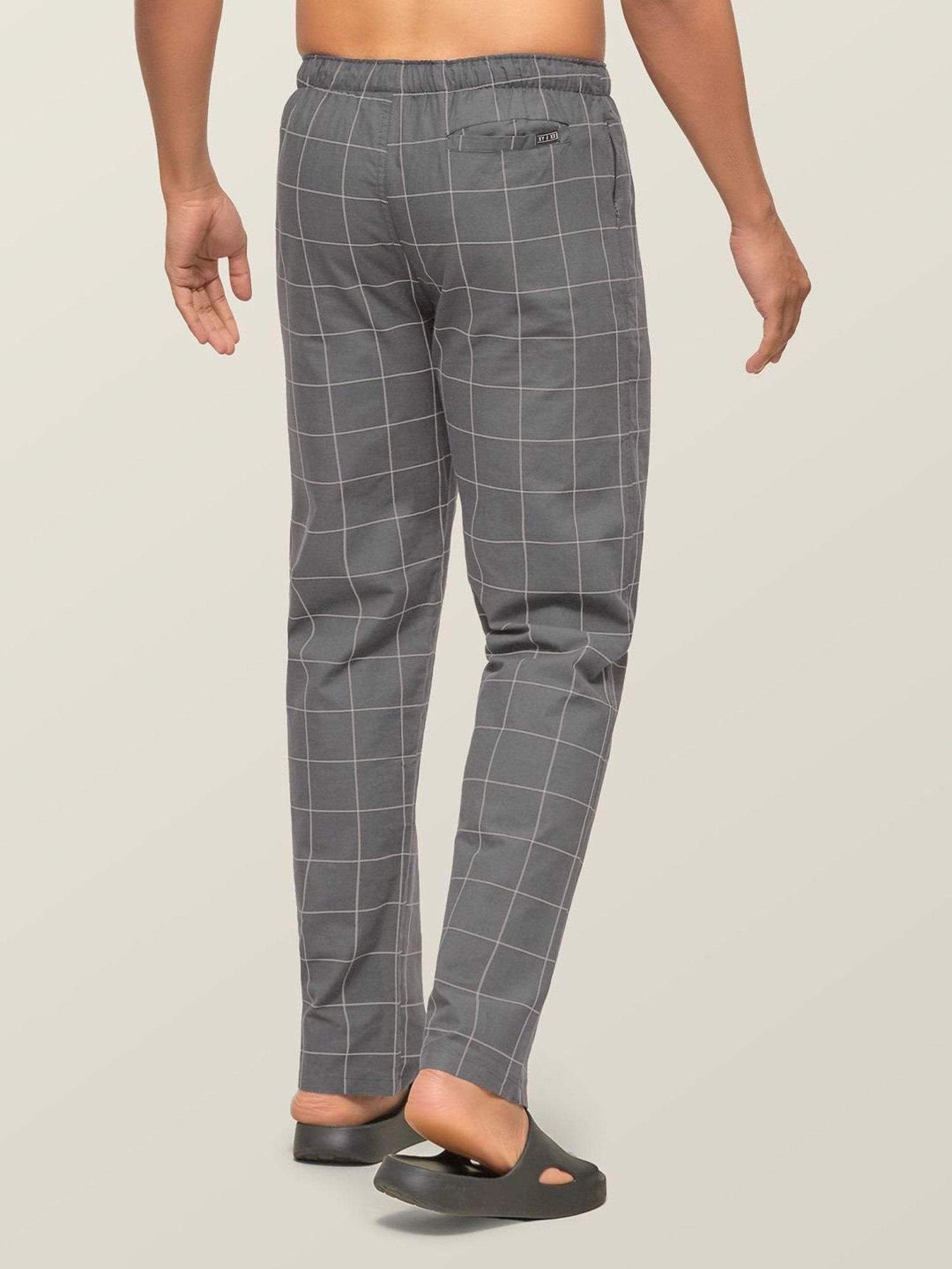 XYXX Grey Checks Pyjama