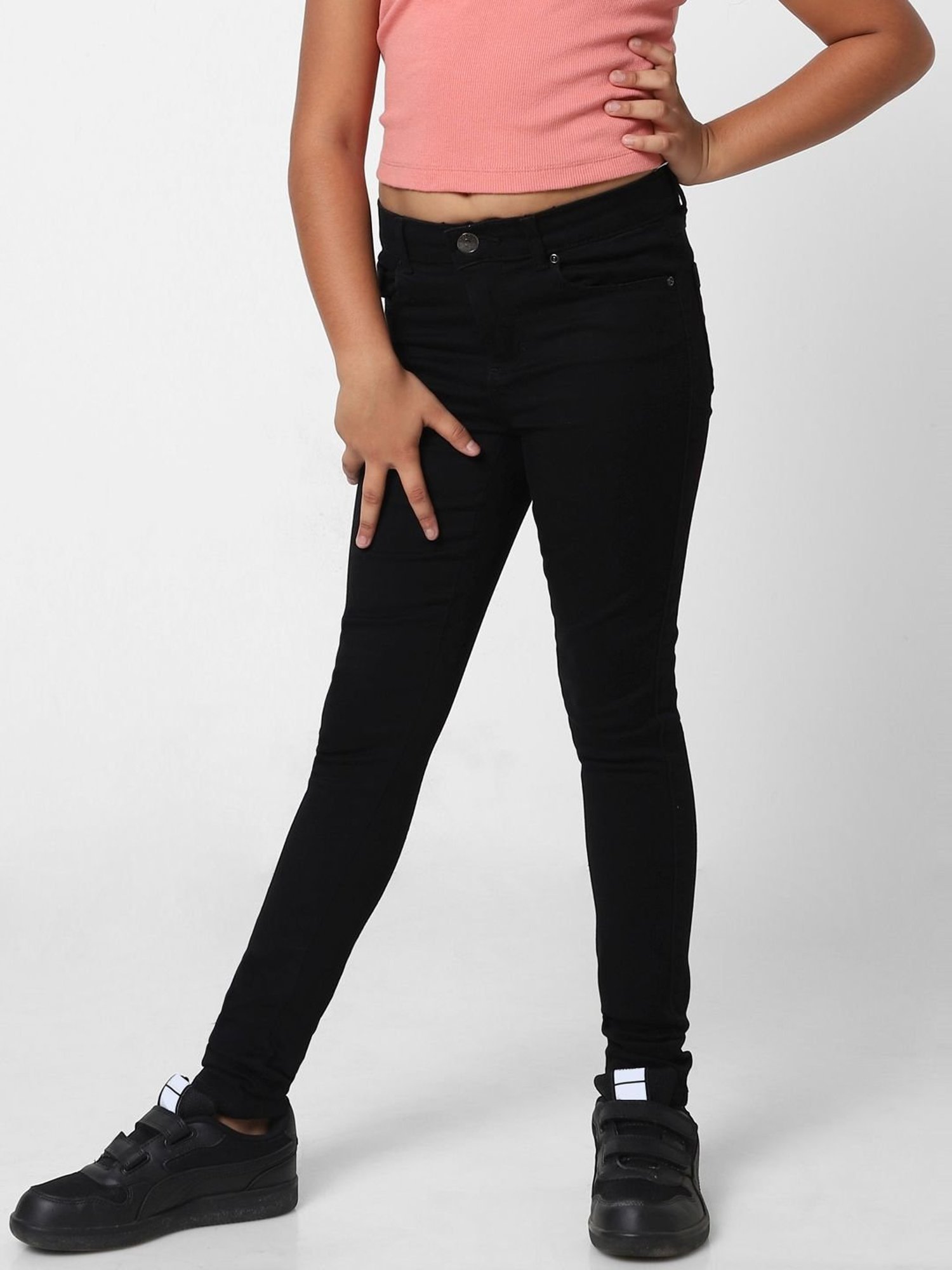 Girls ONLY Girls Black Flared Fit Jeans