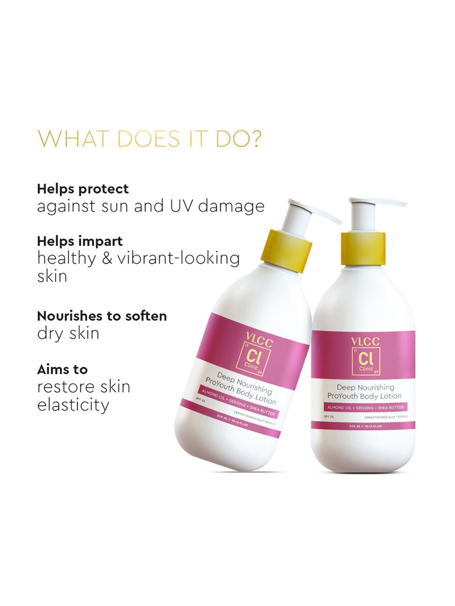 VLCC Clinic Deep Nourishing ProYouth Body Lotion SPF 25 - 300 ml